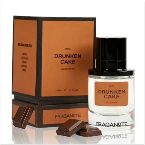 Image of Drunken Cake Unisex Perfume For Man & Women | Premium Eau De Parfum 50ML | Long-Lasting Sweet Gourmand Fragrance with Tiramisu, Vanilla & Musk | Warm & Cozy Scent for Work, Brunch, Coffee Date, Dinner Date