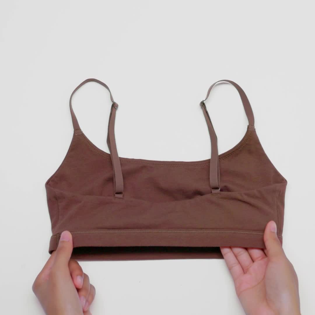 Amazon.com: Amazon Essentials Women's Cotton Jersey Scoop Bralette
