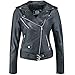 Produktbild URBAN LEATHER Damen Ur-132 Damen Jacke biker Perfecto Ladies, Schwarz, L EU