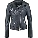Lederjacke Damen Urban 5884 Bikerjacke aus echtem Lammleder