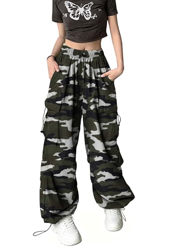 Amazon.com: Sunidol Womens Camouflage Cargo Pants Drawstring
