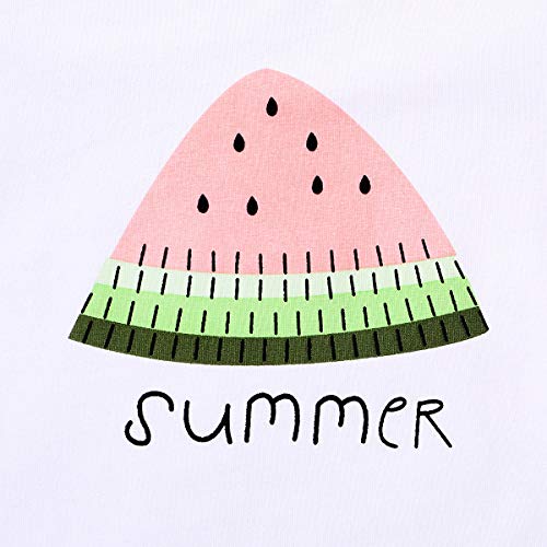 YOUNGER TREE Toddler Baby Girls Clothes Watermelon T-shirt + Linen Shorts with Belt Cute Summer Short Set - Image 7