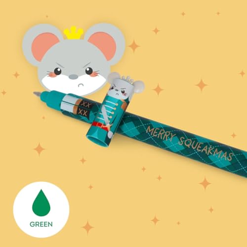 LEGAMI Erasable Pen Weihnachtsset Weihnachtsedition Winter The Nutcracker Set mit 3 radierbaren Gelschreibern Nussknacher, Ballerina und Mäusekönig