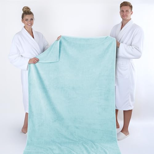 Image of American Soft Linen 100% Cotton Luxury Turkish Towels, 40x80 XL Bath Sheet | Soft Absorbent Quick Dry OEKO Tex Standard 100 Certificated Durable Machine Washable Breathable Premium Hotel Quality