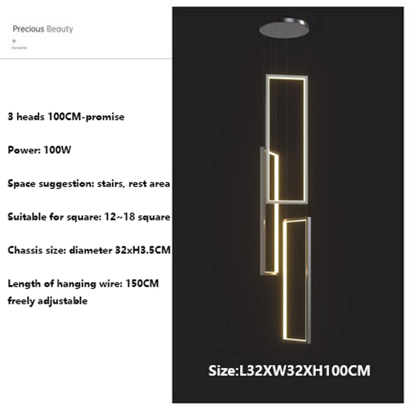 Duplex Bâtiment Grand Lustre Moderne Minimaliste Cristal Villa Lampe Lumière Rotative Luxe Loft Maison Luxe Lustre Hôtel Lustre Long Lustre Décor Suspension