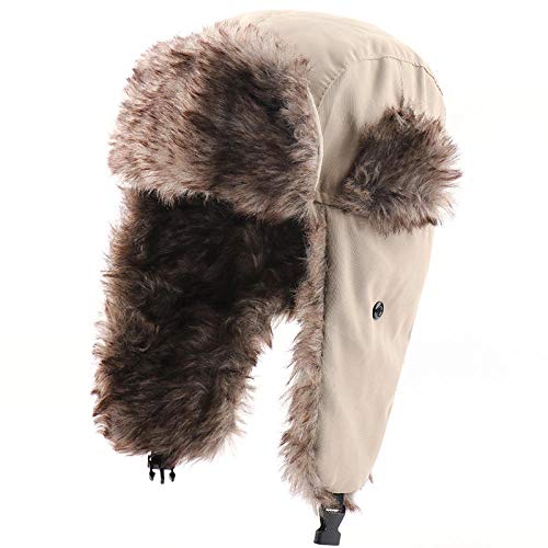 Chapeaux hiver thermique avec oreillettes casquettes plein air ushanka