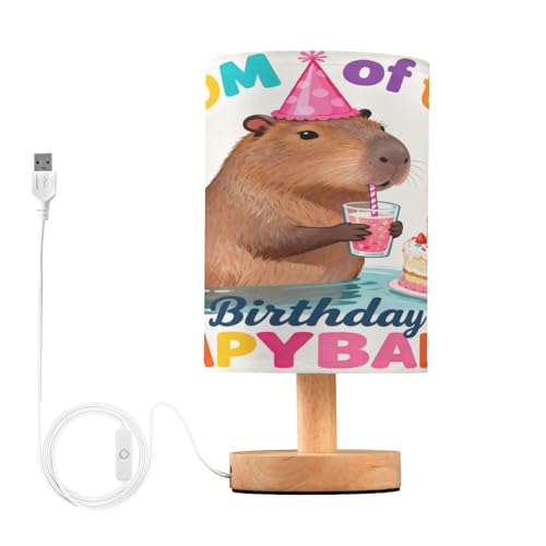 Lámpara de mesa Cartoon Capybaras para dormitorio miniatura 1