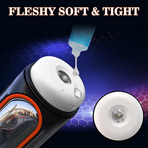 Automatischer Elektrischer Masturbator Cup,Masturbieren Männer mit 4 Saugmodi 10 Vibrationsmodi,Blowjob Taschenmuschi Penis Stimulator 3D Realistischer Vagina Pussy Sex Spielzeug für die Männer – Bild 6