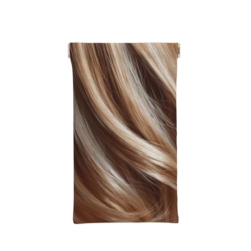 XBubupX Blonde Hair Color Leather Sunglasses Case