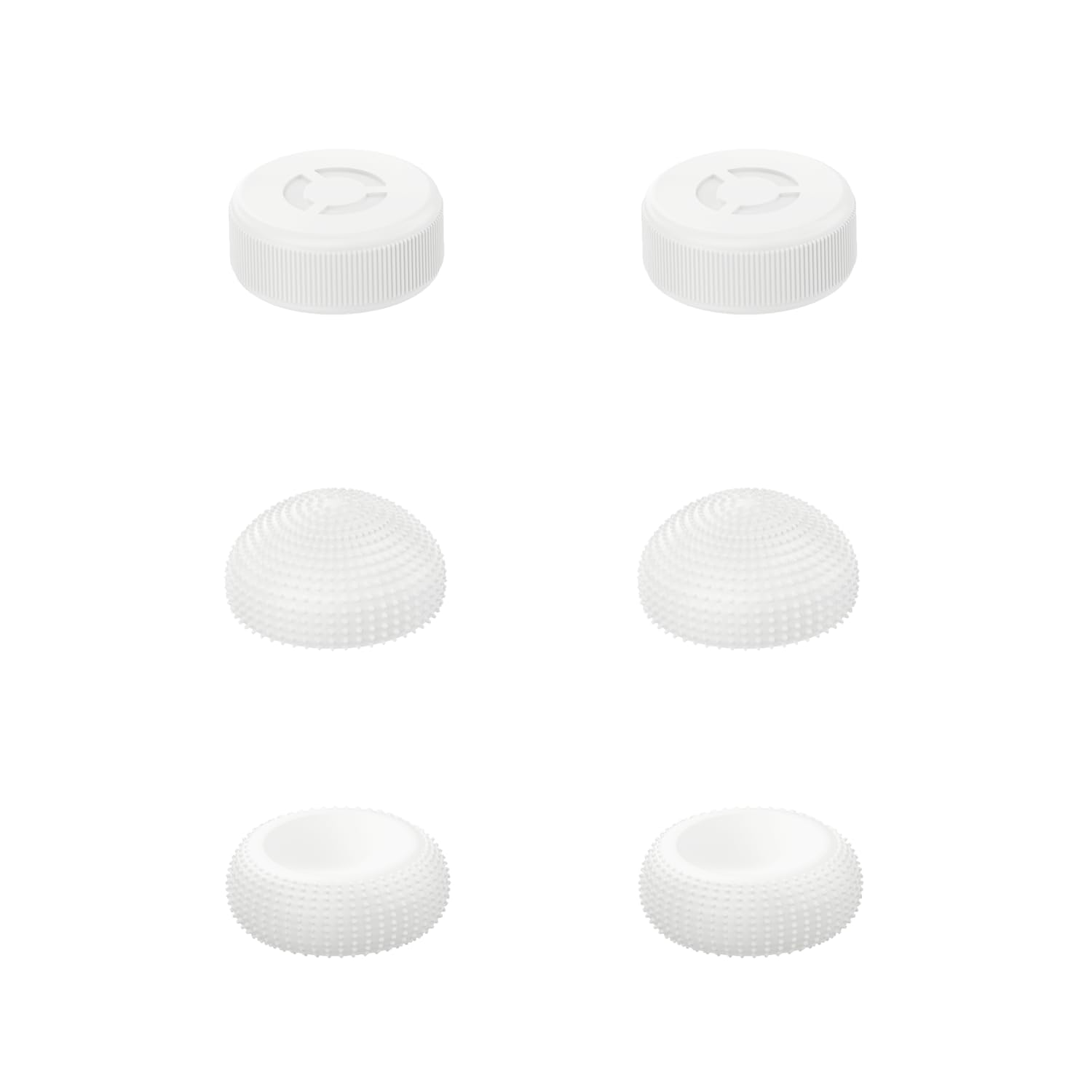 Lenovo Tapas para Joystick (6 Piezas, 3 Estilos - Cóncavas, Esféricas, Cilíndricas, Material Silicona) Compatibles con Legion Go 2 y Legion Go S – Color Blanco Glaciar - 2