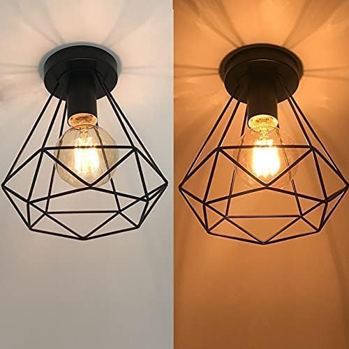 DECOFOLD Black Ceiling Lamps for Living Room/Hanging Lamps for Home Decoration, Metal (CL Diamond, Pack of-1 Without Bulb)-image-39