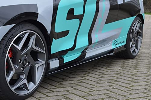 Jupes latérales Fiesta ST MK8 JHH dès 2018 bas de caisse noir brillant abs
