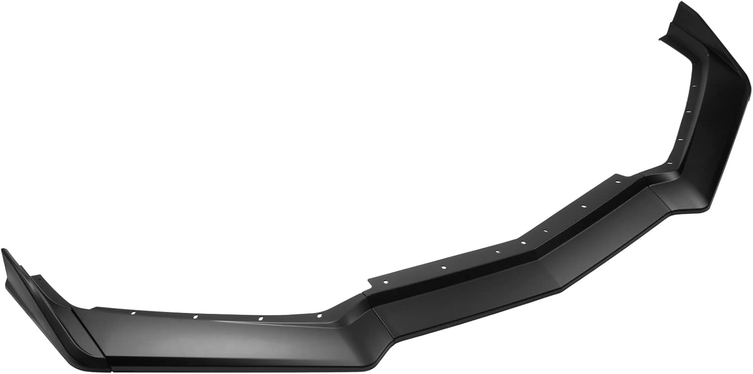 IKON MOTORSPORTS Front Bumper Lip Compatible with 2020-2025 Chevrolet Corvette, IKON Style ABS Matte Black Valance Chin Lip Spoiler Splitter