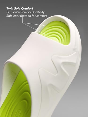 Image of The Souled Store Slides 2.0: Men and Boys Slip On Sliders Streetwear High Density EVA Cushioned EVA Sole Durable Outsole Slip On Construction Lightweight and Arch Support