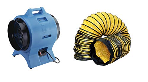 Schaefer Americ Vaf3000A Confined Space Ventilation Blower Fan And 12" X 25 Foot Ducting Kit #TOP2
