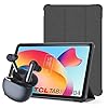 TCL 10.36 inch Android Tablet with case 6GB + TWS Wireless Earbuds Grey