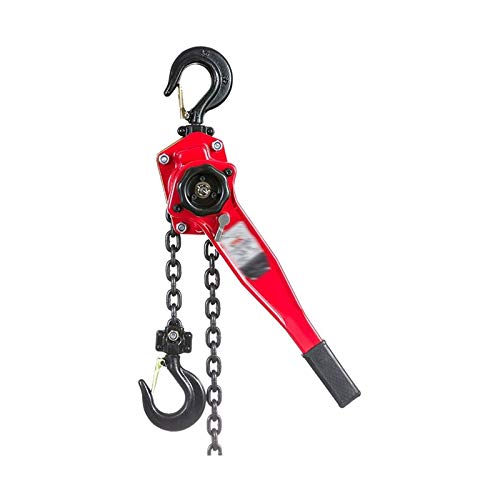 HLWAWA Torno de Remolque, polipasto de Palanca Alzamiento Manual de la Cadena Viene a lo...