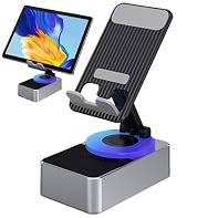 360 Degree Rotating: With a 360-degree rotating and adjustable non-slip design, this speaker ensures an adjustable and comfortable viewing experience for various angles 1500mAh Battery: Engineered for low consumption and long-lasting performance, fea...
