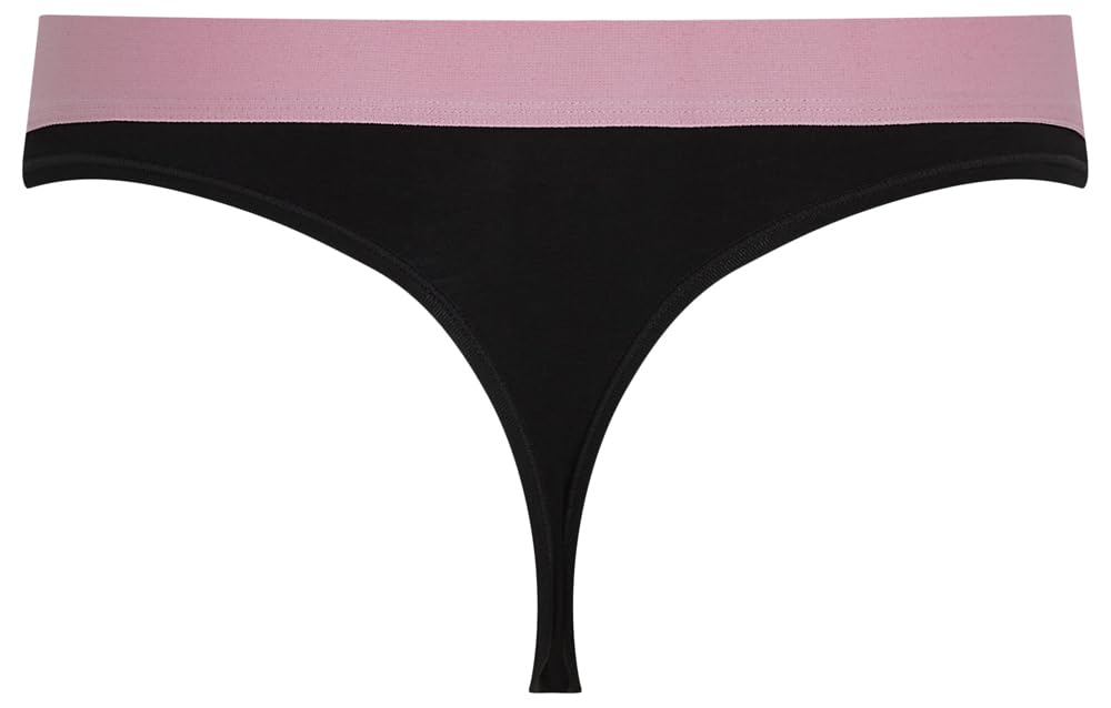 Karl Lagerfeld Damen Logo Patch Elastic Thong (7 Pack)