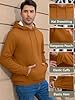 Vorvowry Hoodies for Men UK Warm Thick Fleece Lined Thermal Hooded Pullover Jumper Casual Hoody with Kangaroo Pocket Brown XXL #5