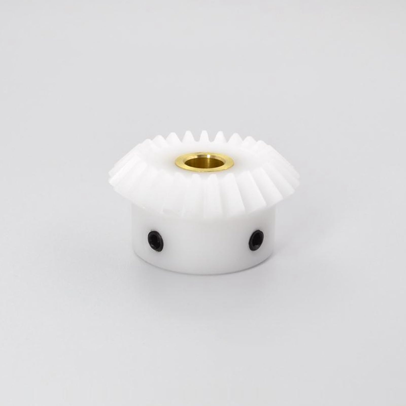 engranaje cónico, Engranaje cónico nailon blanco 20/25T 1:1(1.5 Modulus 25 Teeth,Bore 10mm)
