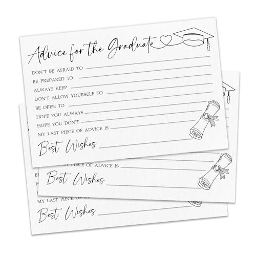 WPBRU Graduation Advice Wishes Cards For Graduate 2026, 30 Pcs Congrats Cards For Class Of 2026, Senior School, College Graduation Party Favor Decorations And Supplies(4 X 6)-A01