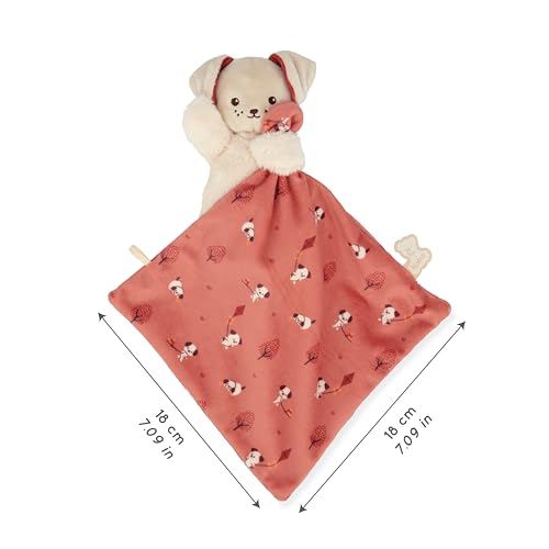 Kaloo Carre Douceur DOUDOU Chien Brique, Ziegelstein