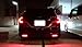 iJDMTOY Red Lens 60-SMD LED Bumper Reflector Lights Compatible With 2013-2015 Honda Civic Sedan, Function as Tail, Brake & Rear Fog Lamps