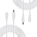 Produktbild Liwinting 2pcs 10m/32.8Feet DC Netzteil Verlängerungskabel 5.5mm x 2.1mm DC 12V Anschlusskabel Gleichstrom 5V Verbinderkabel Männlich zu Weiblich Verbinder für CCTV Sicherheitskamera IP Kamera - Weiß