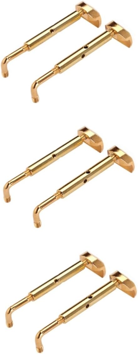 Abaodam 6pcs Violin Chinrest Screws Clamp Brass Material for Violin Chinrest Diy