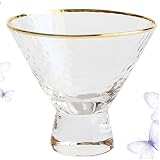Support en verre cristallin, lisse et texturé, en forme de gobelet, mettant en valeur vos aliments