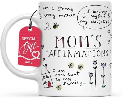 Gossby Mom Affirmation Coffee Mug - Mother's Day, Christmas, Birt...
