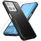 Warsia for Moto G 2026 Case with Screen Protector, [Military Grade Drop Tested] Heavy Duty Rugged Shockproof Cover, Non-Slip Outdoor Protective Case for Moto G 2026/2025/ Moto G Play 2026, Black