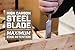 Spec Ops Tools Wood Chisel Set with High-Carbon Steel Blades, Shock-Absorbing Grip, 4-Piece, 3% Donated to Veterans