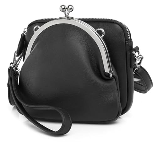 Bolso bandolera de cuero PU para mujer miniatura 1