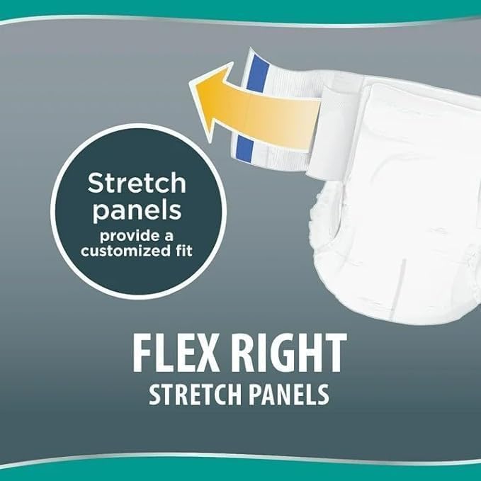 Generic Assurance Small/Medium Unisex Stretch Briefs with Tabs 34 Ct. (Pack of 1), White