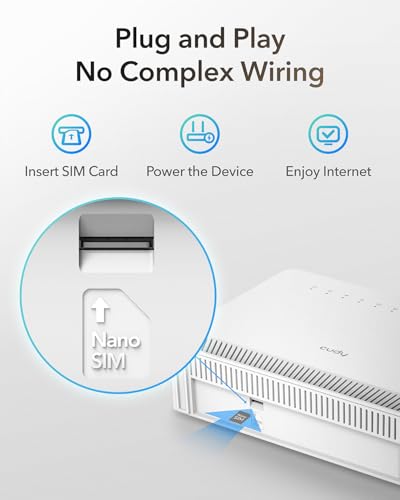 Image of Miracles N300 WiFi Unlocked Modem 4G LTE Router with SIM Card Slot, WiFi 300Mbps, Cat4, High Gain Internal Antennas, VPN, Plug and Play, LT400E
