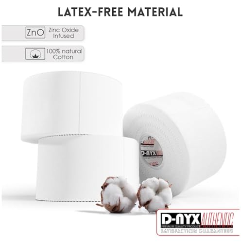 White Athletic Sports Tape 1.5In X 45Ft/Roll Extra Long & Very Strong | No Sticky Residue Easy Tear Tapes For Athlete & Medical Trainers | First Aid Injury Wrap Best For Fingers Ankles Wrist #TOP2