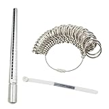 Herramienta profesional de tamaño de anillos de metal para una medición precisa de joyas, asegurando en varios ajustes, medidor para amantes, multiherramienta de medición