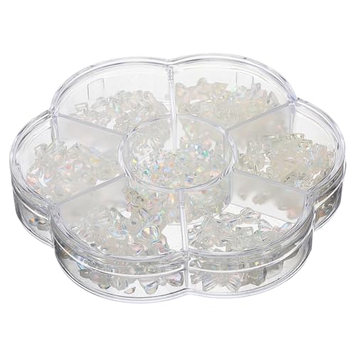 FOMIYES Nail Charms Bow Design Iridescent Gem Decorations for Manicure for Nail Art and Projects Suitable for All Skill Levels for Everyday Wear and Special Occasions