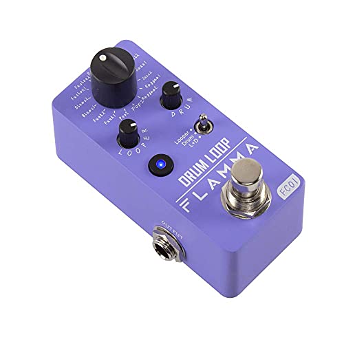 Flamma Fc01 Drum Machine Phrase Loop Pedal 16 Drum Groove 20 Minutes Looper Capacity Tap Tempo #TOP5
