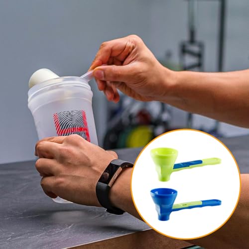 Lotsdonxia 2 Pcs Leak-Proof Protein Powder Scoops – 10g/0.35oz Sliding Funnel Scoop for Accurate Measurement and Mess-Free Dispensing for Gym, Milk Formula, and Kitchen Use - Image 3