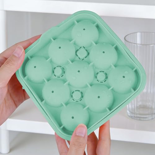 Molde de silicona para cubos de hielo con forma de balón de fútbol miniatura 4