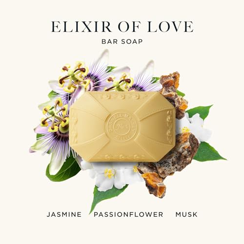 Image of Caswell-Massey Elixir of Love Natural Bar Soap for Women, Moisturizing Body Soap Bar for All Skin Types, Made with Essential Oils & Plant-Based Formula for Soft Skin, 3.5 oz