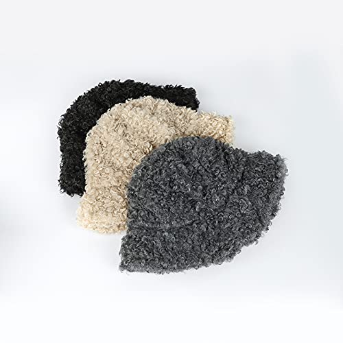 IBLUELOVER Fischerhüte Winter Eimer Hut Warm Damenmütze Fleece Fischermütze Outdoor Winddicht Beanie Kappe Verdickt Anglerhut Flauschig Wintermütze Damen Mädchen Bucket Hat für Freizeit Reisen – Bild 9