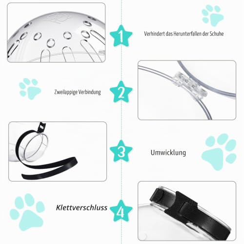Katzen-Maulkorb für die Fellpflege, verstellbare Kapuze mit Pfotenabdeckungen, atmungsaktiv, Anti-Biss-Maulkörbe, Anti-Kratz-Stiefel, Silikon, Muschi-Schuhe, Stiefel, Kätzchen-Potenschutz für
