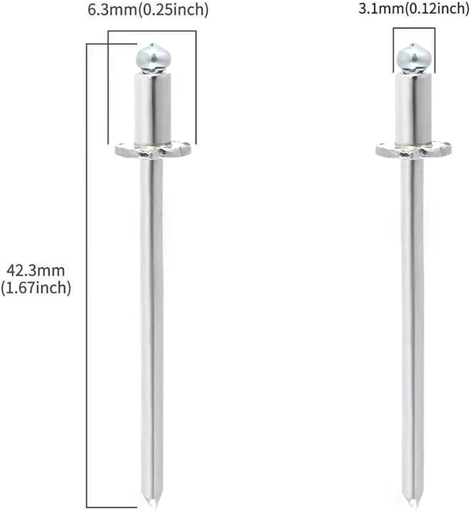 Amazon.com: 6 Pairs GM NOS Dash Rosette Rivets Stainless Steel