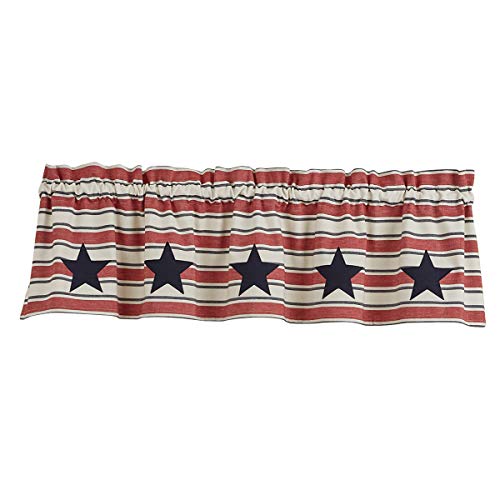 Park Designs Stars and Stripes Valance 60" x 14", Lined