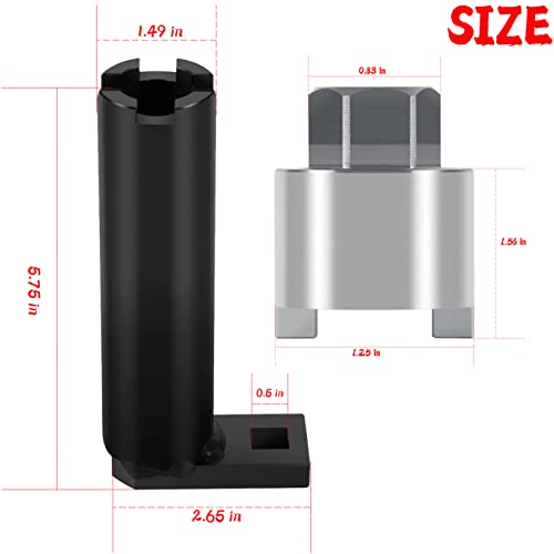 Image of 91-31107T Shift Shaft Bushing Tool and 91-43506 Drive Shaft Bearing Removal and Installation Threaded Wrench Tool Fit for Mercury Outboard