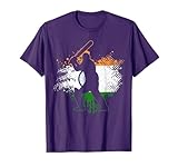 Cricketer Indian Flag Vintage Cricket India T-Shirt